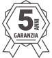 5 anni garanzia